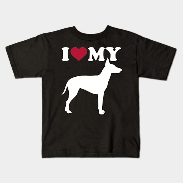 I love my Manchester Terrier Kids T-Shirt by Designzz